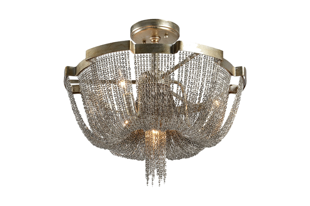 Uttermost Cascata semi flush and wall sconces exquisite luxury side